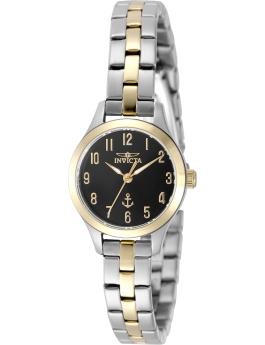 Invicta Ocean Voyage 49997 Ženski ura - Kvarčni mehanizem - Nerjaveče jeklo s črno &scaron;tevilčnico - 24 mm