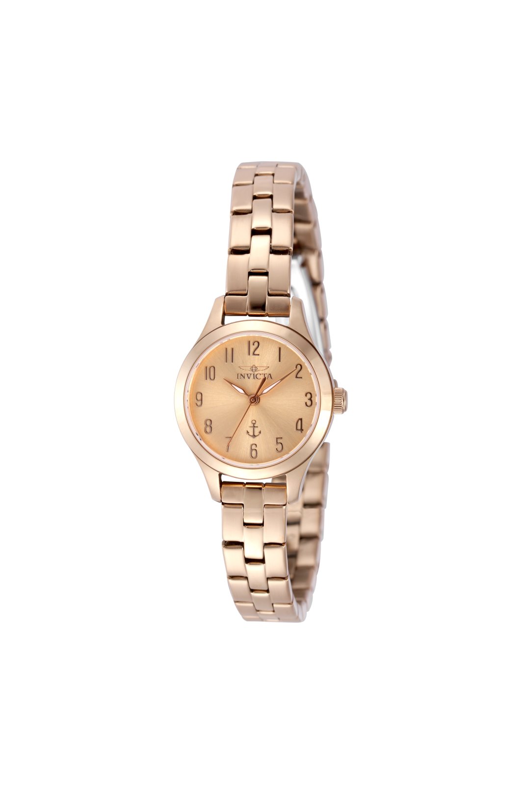 Invicta Ocean Voyage 49998 Ženski ura - Kvarčni mehanizem - Nerjaveče jeklo z rožnato zlato številčnico - 24 mm