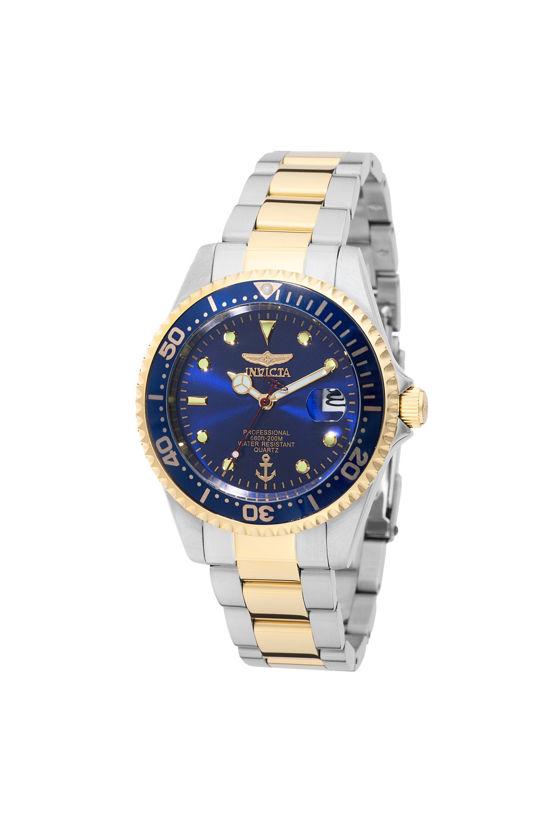 Invicta Ocean Voyage 50138 Herreur - Quartzværk - Rustfrit stål med blå urskive - 37 mm