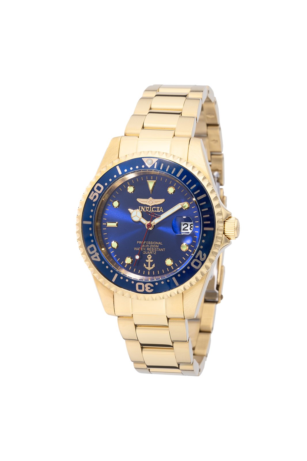Invicta Ocean Voyage 50140 Montre Homme - Mouvement Quartz - Acier Inoxydable avec Cadran Bleu - 37 mm