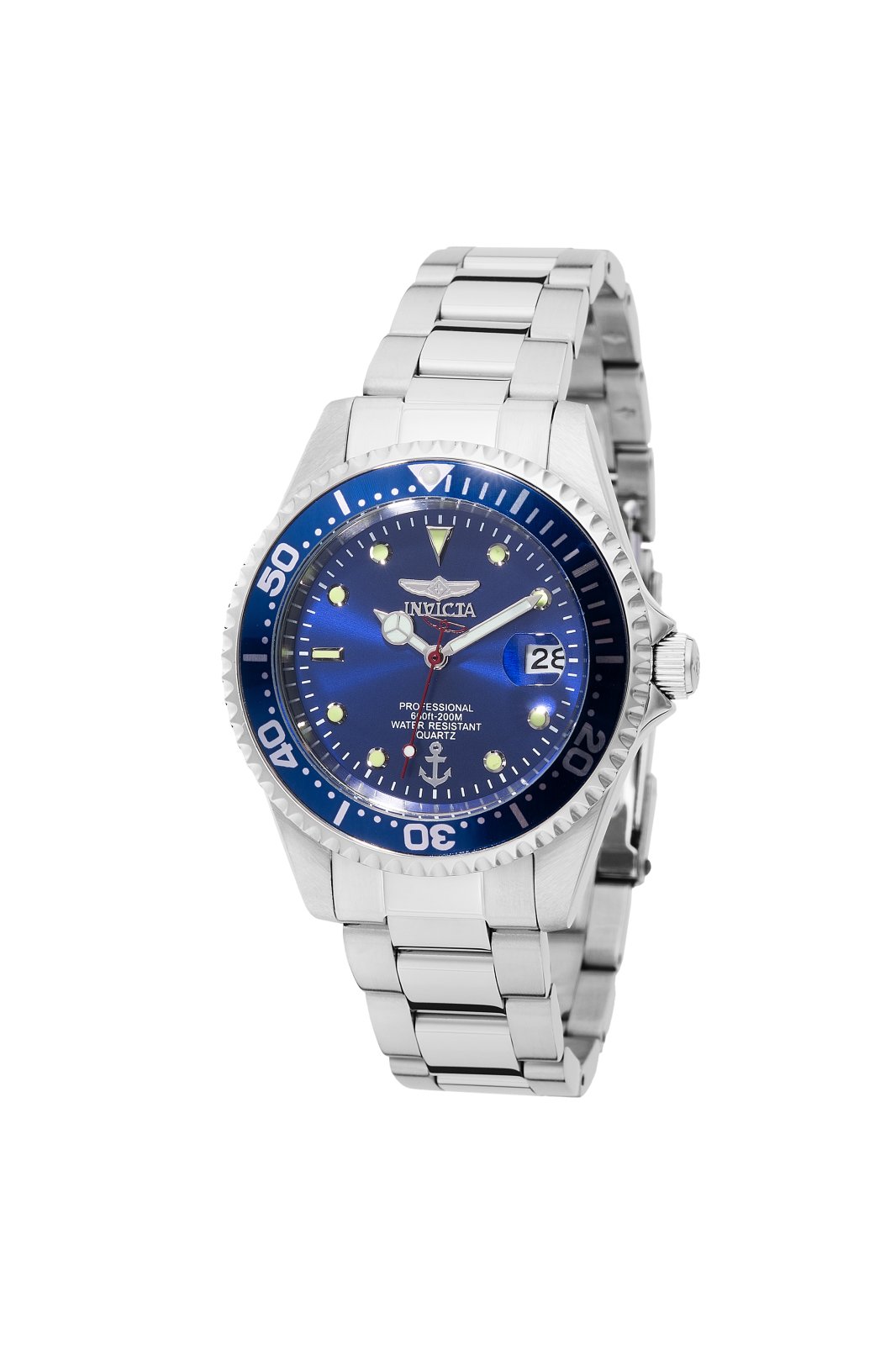 Invicta Ocean Voyage 50144 pánské hodinky - Quartz strojek - Nerezová ocel s modrým ciferníkem - 37 mm