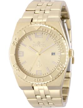 Invicta Ocean Voyage 50159 dameur - Quartz værk - Rustfrit stål med guldfarvet urskive - 38 mm