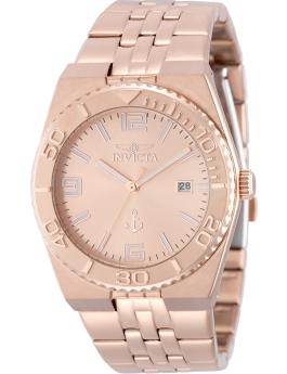 Invicta Ocean Voyage 50161 dameur - Quartz værk - Rustfrit stål med rosagul urskive - 38 mm