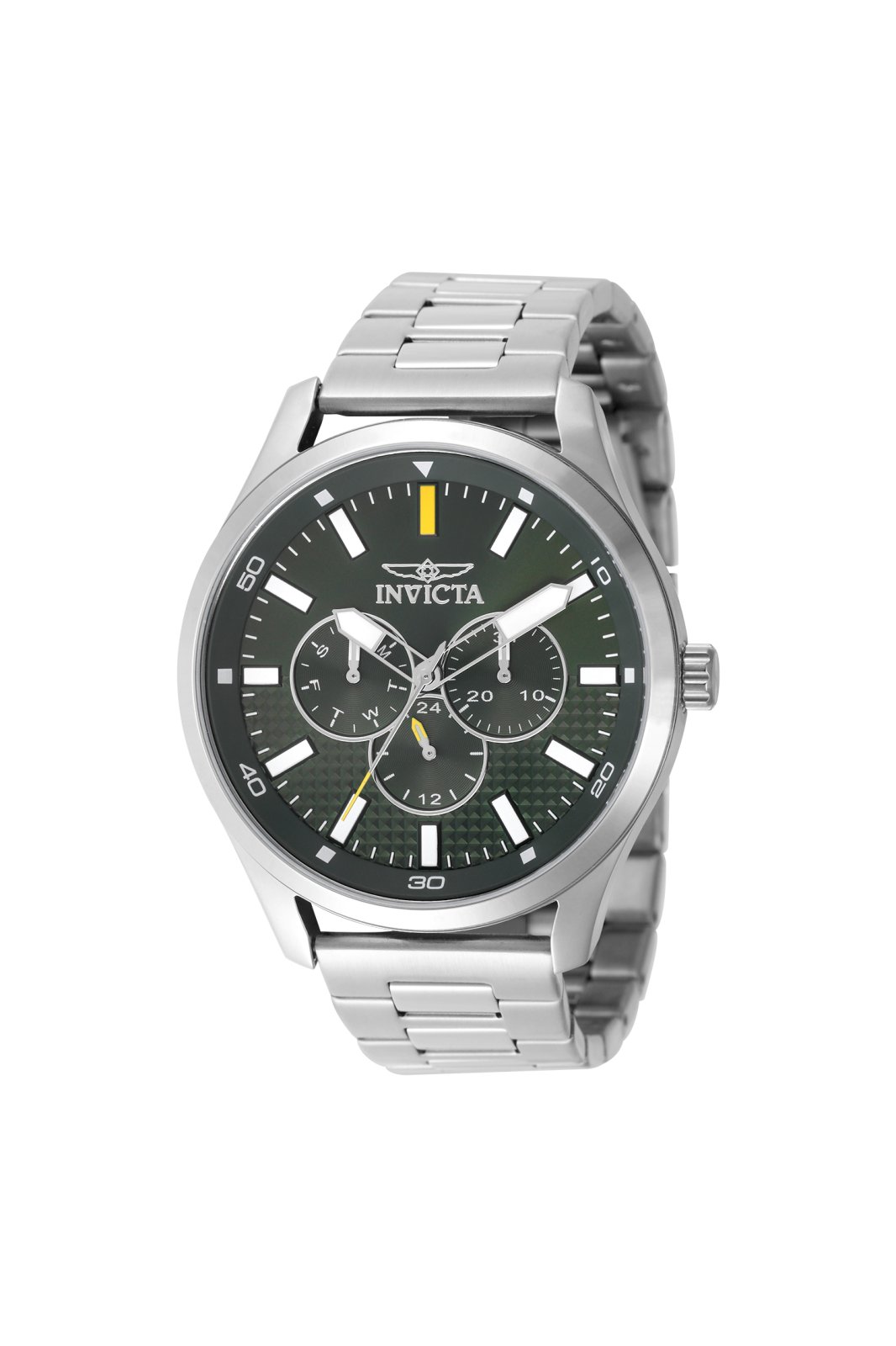 Invicta Specialty 49961 Herenhorloge - Quartz Uurwerk - Roestvrij Staal met Groene Wijzerplaat - 46 mm