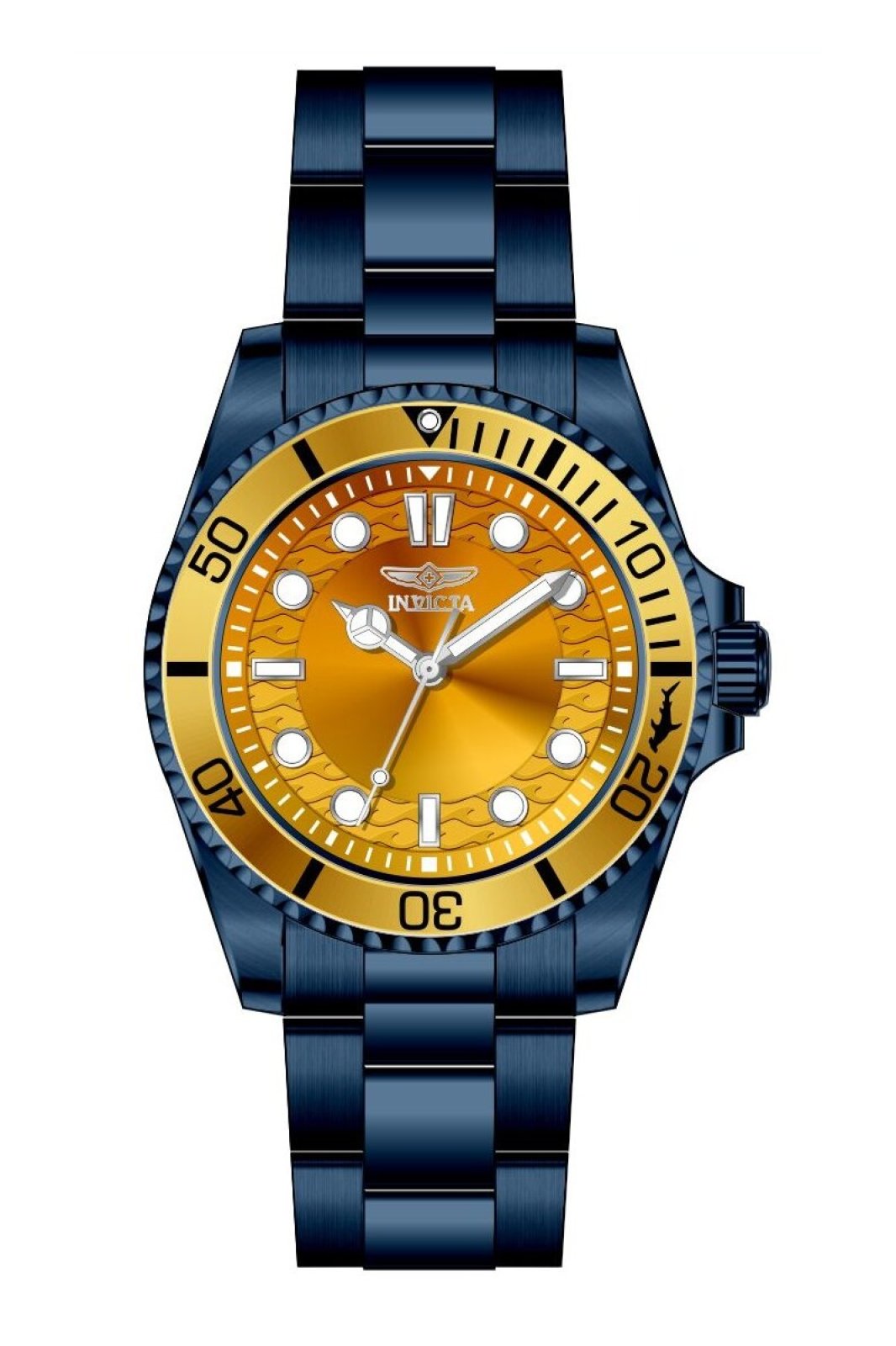 Invicta Pro Diver 50964 Reloj de Hombre - Movimiento de Cuarzo - Acero Inoxidable con Esfera Amarilla - 43 mm