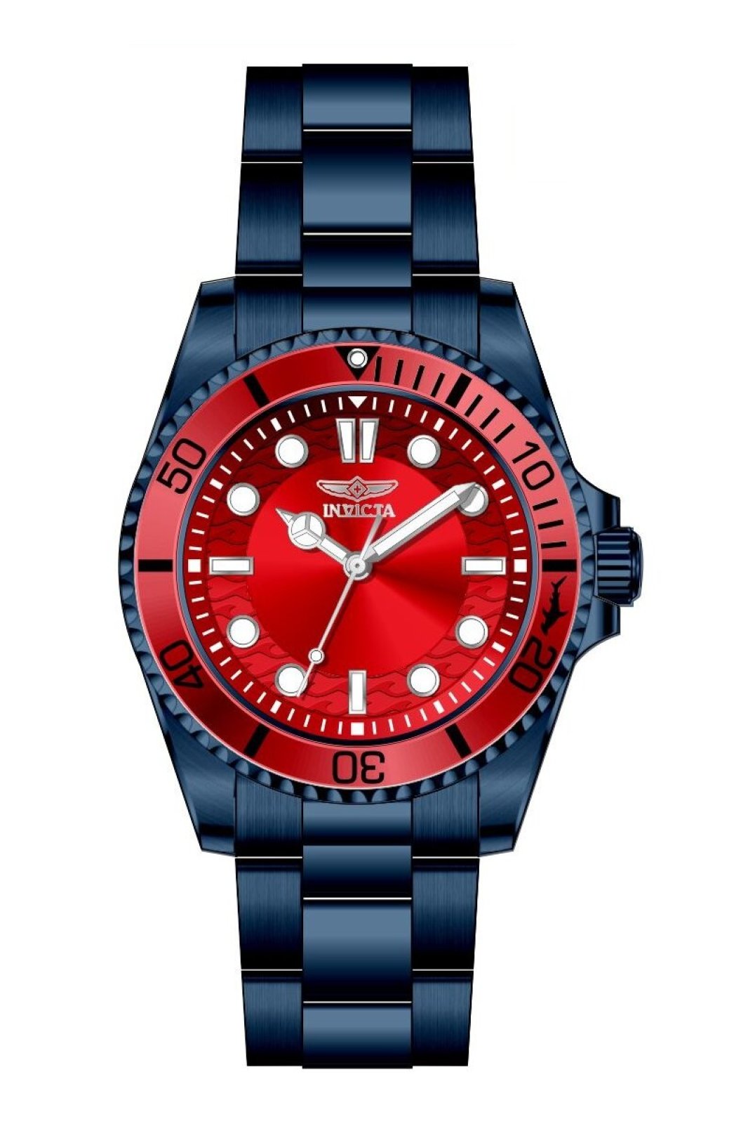 Invicta Pro Diver 50965 Reloj de hombre - Movimiento de cuarzo - Acero inoxidable con esfera morada - 43 mm