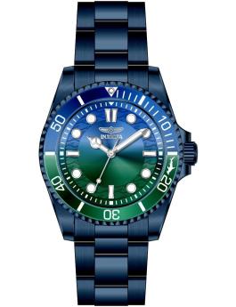 Invicta Pro Diver 50966 Reloj de hombre - Movimiento de cuarzo - Acero inoxidable con esfera verde - 43 mm