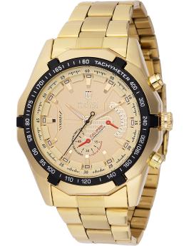 Montres Prestige Classic MPW-0099 Reloj de hombre - Movimiento de cuarzo - Metal con esfera dorada - 46 mm