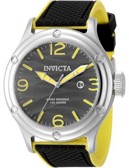 Invicta Pro Diver 50305 мъжки часовник - кварцов механизъм - неръждаема стомана с черен циферблат - 48 мм