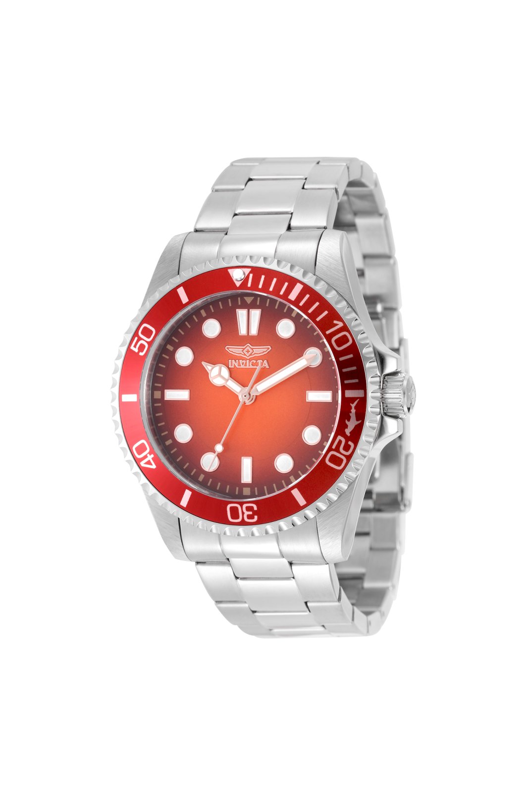 Invicta Pro Diver 50504 Férfi óra - Quartz szerkezet - Rozsdamentes acél piros számlappal - 43 mm