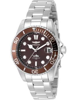 Invicta Pro Diver 50910 női óra - Quartz szerkezet - Rozsdamentes acél barna számlappal - 34 mm