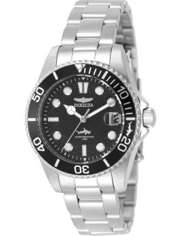 Invicta Pro Diver 50913 női óra - Quartz szerkezet - Rozsdamentes acél fekete számlappal - 34 mm