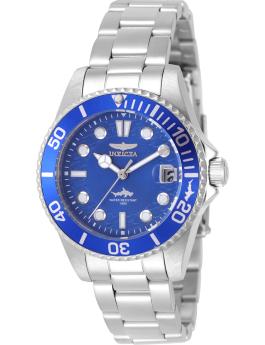 Invicta Pro Diver 50915 női óra - Quartz szerkezet - Rozsdamentes acél kék számlappal - 34 mm