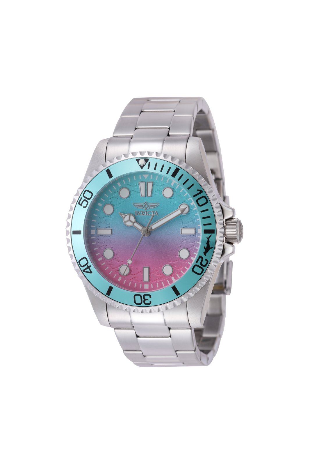 Invicta Pro Diver 50931 Мъжки часовник - Кварцов механизъм - Неръждаема стомана с розов циферблат - 43 мм