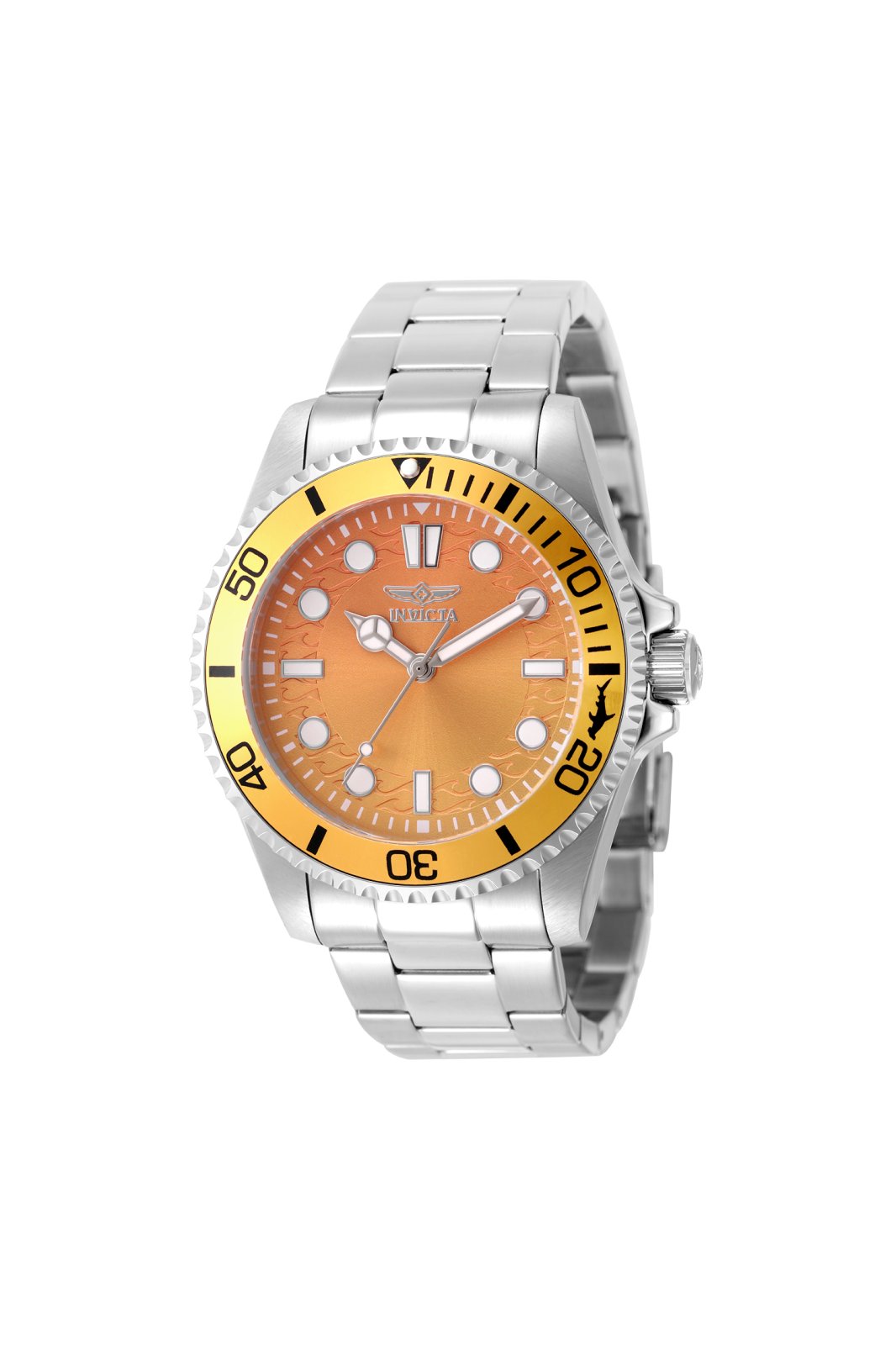 Invicta Pro Diver 50932 Reloj de Hombre - Movimiento de Cuarzo - Acero Inoxidable con Esfera Amarilla - 43 mm