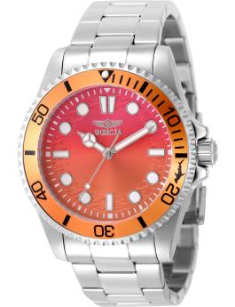Invicta Pro Diver 50933 férfi óra - kvarc szerkezet - rozsdamentes acél narancssárga számlappal - 43 mm