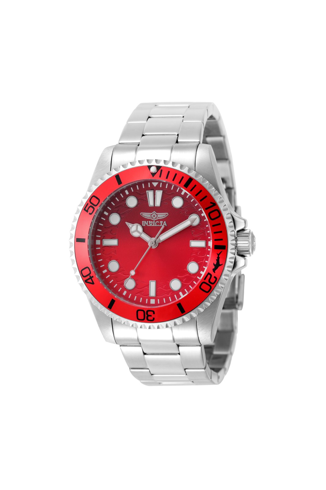 Invicta Pro Diver 50934 férfi óra - kvarc szerkezet - rozsdamentes acél piros számlappal - 43 mm