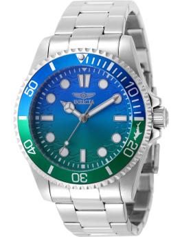 Invicta Pro Diver 50935 мъжки часовник - кварцов механизъм - неръждаема стомана със зелен циферблат - 43 мм