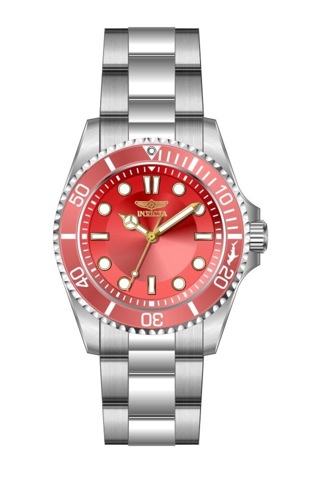 Invicta Pro Diver 50946 dámské hodinky - Quartz strojek - Nerezová ocel s růžovým ciferníkem - 34 mm
