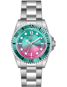 Invicta Pro Diver 50947 d&aacute;msk&eacute; hodinky - Quartz strojek - Nerezov&aacute; ocel s růžov&yacute;m cifern&iacute;kem - 34 mm