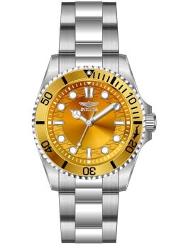 Invicta Pro Diver 50948 d&aacute;msk&eacute; hodinky - Quartz strojek - Nerezov&aacute; ocel se žlut&yacute;m cifern&iacute;kem - 34 mm