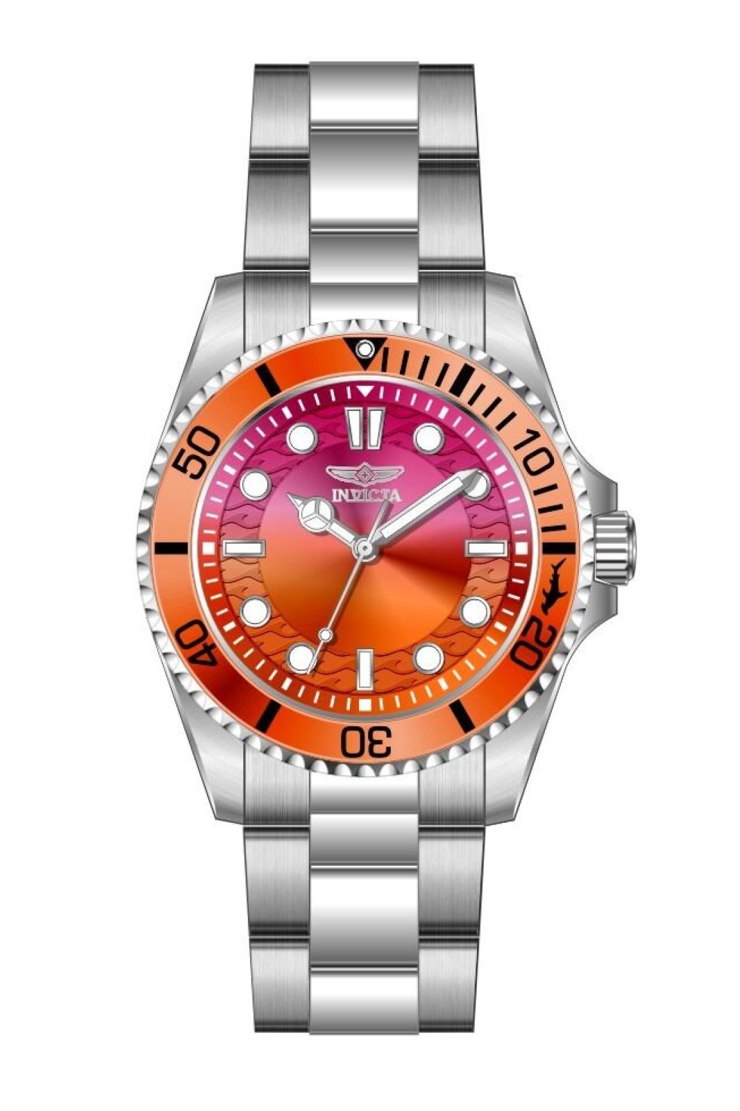 Invicta Pro Diver 50949 dámské hodinky - Quartz strojek - Nerezová ocel s růžovým ciferníkem - 34 mm