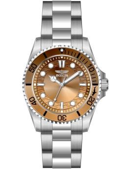 Invicta Pro Diver 50952 d&aacute;msk&eacute; hodinky - Quartz strojek - Nerezov&aacute; ocel s hněd&yacute;m cifern&iacute;kem - 34 mm