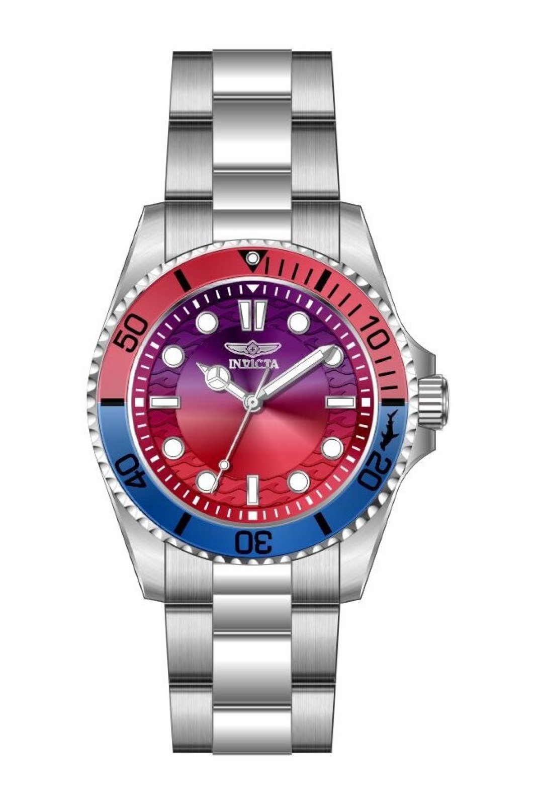 Invicta Pro Diver 50954 dámské hodinky - Quartz strojek - Nerezová ocel s fialovým ciferníkem - 34 mm