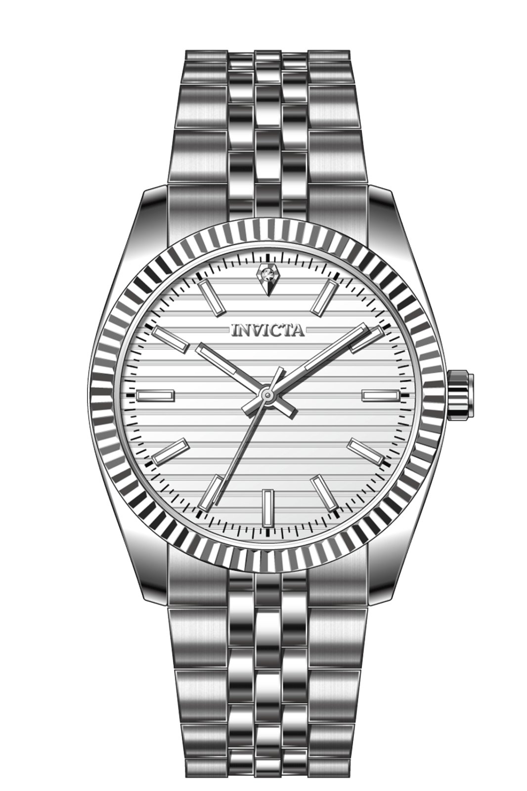 Invicta Celestial 69165 Men's Watch - Quartz Movement - Metal with Silver Dial - 36 mm