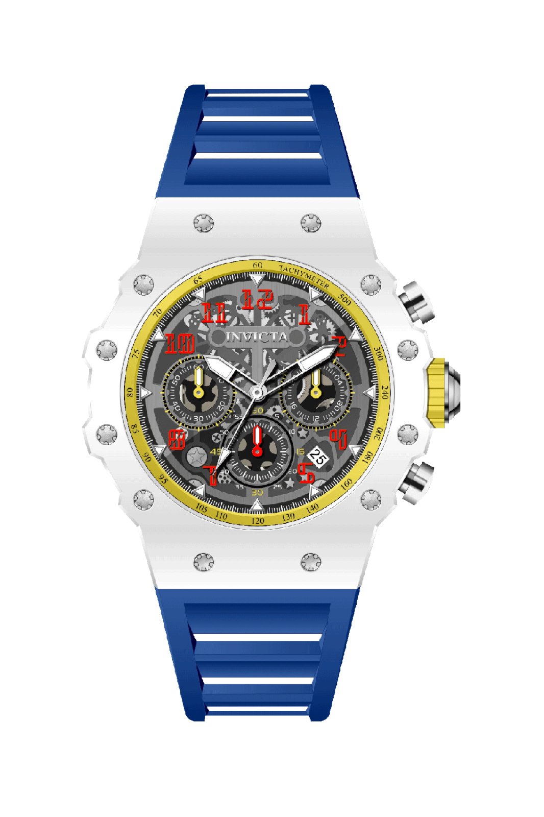 Invicta Racing 69787 Unisex hodinky - Quartz strojek - Akryl se stříbrným ciferníkem - 40 mm