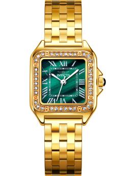 Invicta Celestial 70431 Reloj de Mujer - Movimiento de Cuarzo - Metal con Esfera Verde - 29 mm
