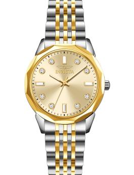 Invicta Celestial 70449 Women's Watch - Quartz Movement - Metal with Gold Dial - 33 mm