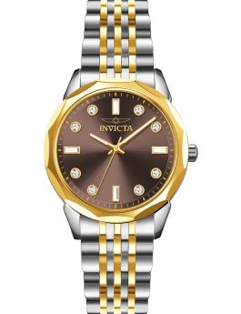 Invicta Celestial 70450 Women's Watch - Quartz Movement - Metal with Brown Dial - 33 mm