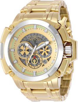 Invicta Coalition Forces 49776 Men's Watch - Quartz Movement - Stainless Steel with Gold Dial - 60 mm