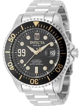 Invicta Jason Taylor 51308 мъжки часовник - автоматичен механизъм - неръждаема стомана с черен циферблат - 47 мм