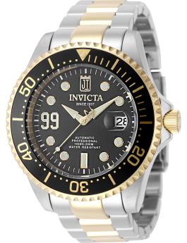 Invicta Jason Taylor 51309 мъжки часовник - автоматичен механизъм - неръждаема стомана с черен циферблат - 47 мм