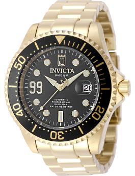 Invicta Jason Taylor 51310 мъжки часовник - автоматичен механизъм - неръждаема стомана с черен циферблат - 47 мм