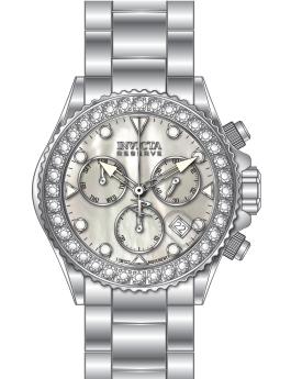 Invicta Reserve 51625 férfi karóra - kvarc szerkezet - rozsdamentes acél számlappal - 48 mm - 36 gyémánttal