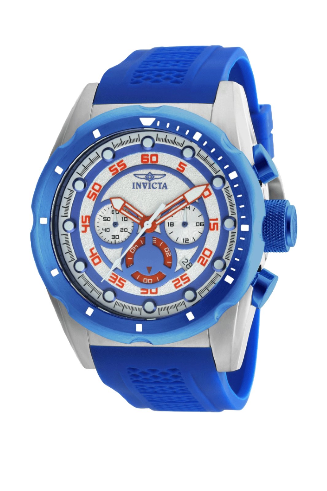 Invicta Speedway 69837 Ανδρικό Ρολόι - Quartz Μηχανισμός - Ατσάλι με Λευκό Καντράν - 50 mm