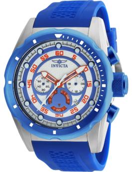 Invicta Speedway 69837 Pánské hodinky - Quartzový strojek - Ocel s bílým ciferníkem - 50 mm