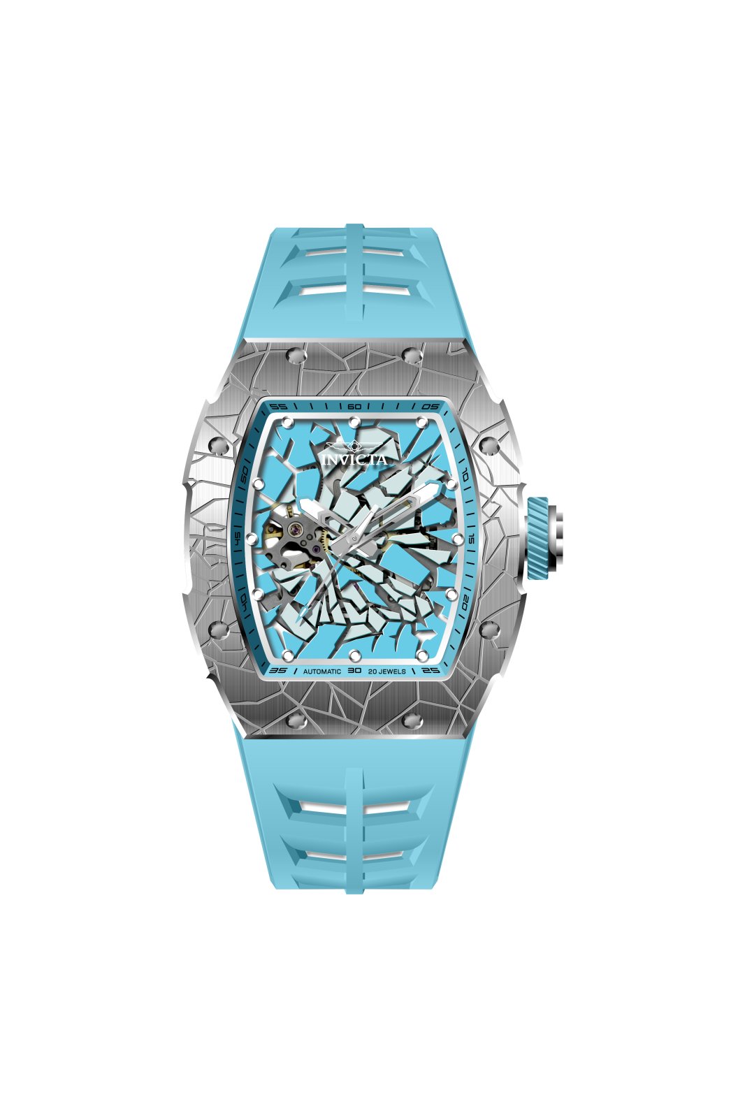 Invicta S1 Rally 70572 Ανδρικό Ρολόι - Αυτόματος Μηχανισμός - Ανοξείδωτο Ατσάλι με Μπλε Καντράν - 48 mm