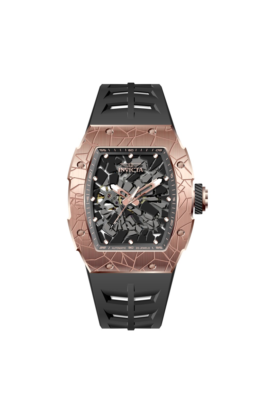 Invicta S1 Rally 70575 Pánské hodinky - Automatický strojek - Nerezová ocel s černým ciferníkem - 48 mm