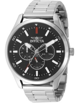 Invicta Specialty 49962 Мъжки часовник - Кварцов механизъм - Неръждаема стомана с черен циферблат - 46 мм