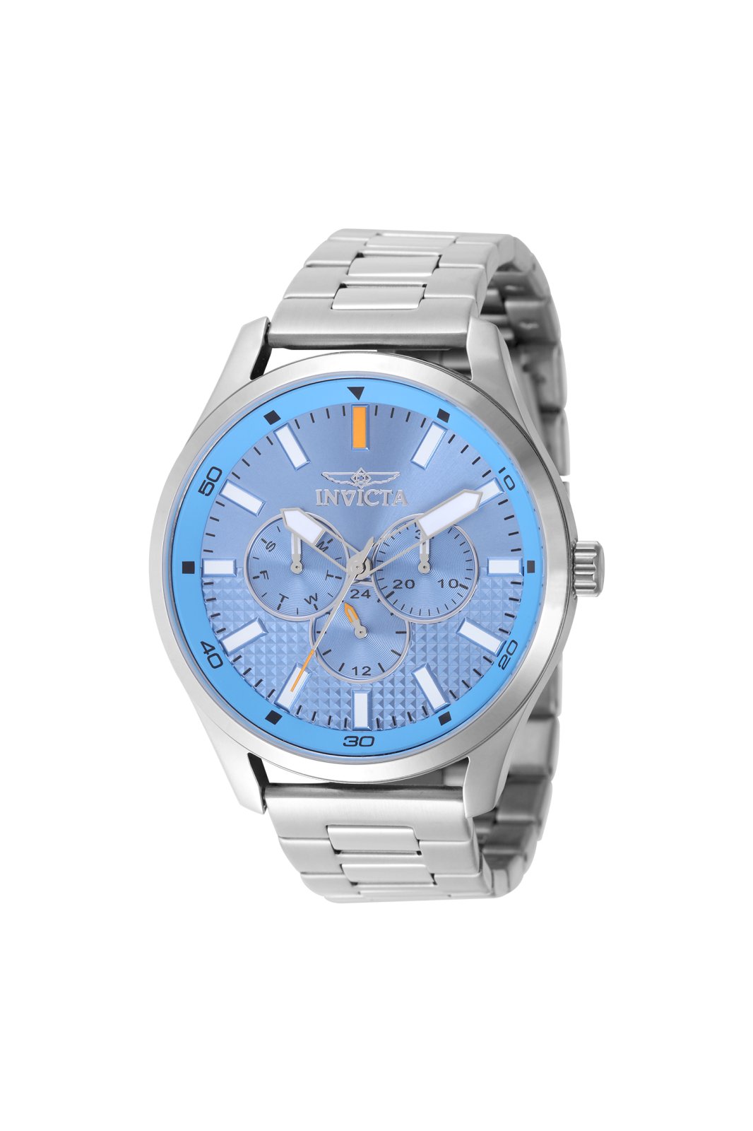 Invicta Specialty 49963 Ανδρικό Ρολόι - Quartz Μηχανισμός - Ανοξείδωτο Ατσάλι με Μπλε Καντράν - 46 mm
