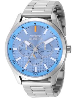 Invicta Specialty 49963 Мъжки часовник - Кварцов механизъм - Неръждаема стомана със син циферблат - 46 мм