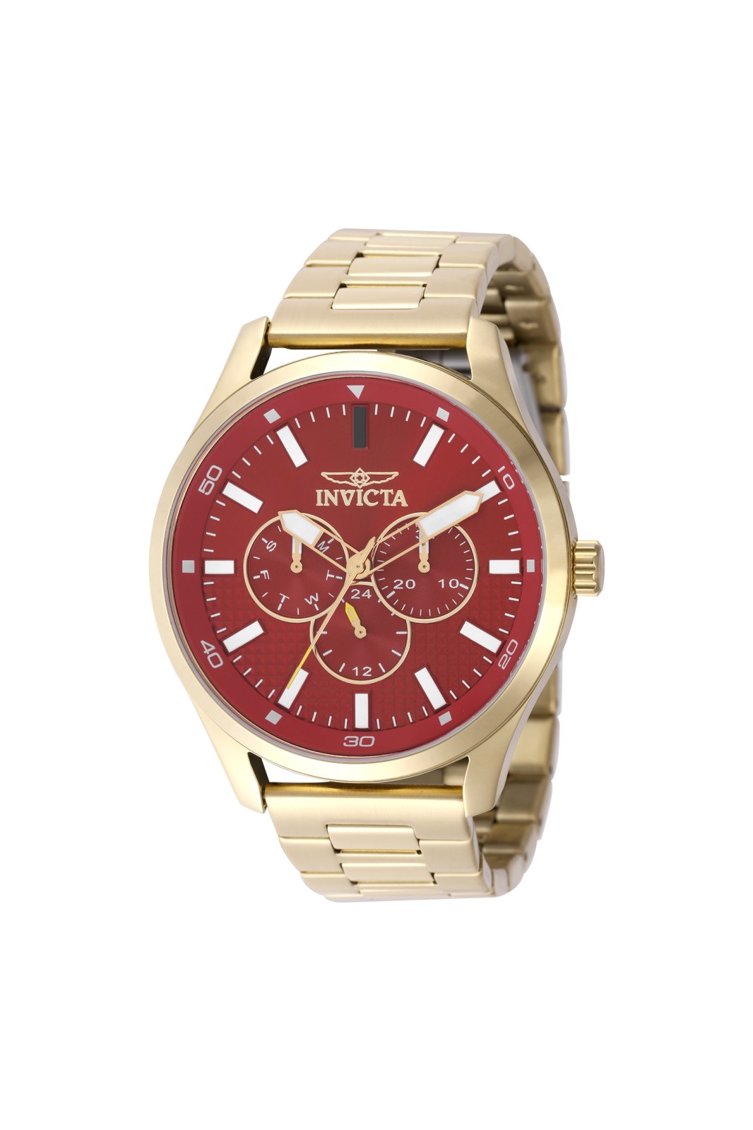 Invicta Specialty 49965 Ανδρικό Ρολόι - Quartz Μηχανισμός - Ανοξείδωτο Ατσάλι με Κόκκινο Καντράν - 46 mm