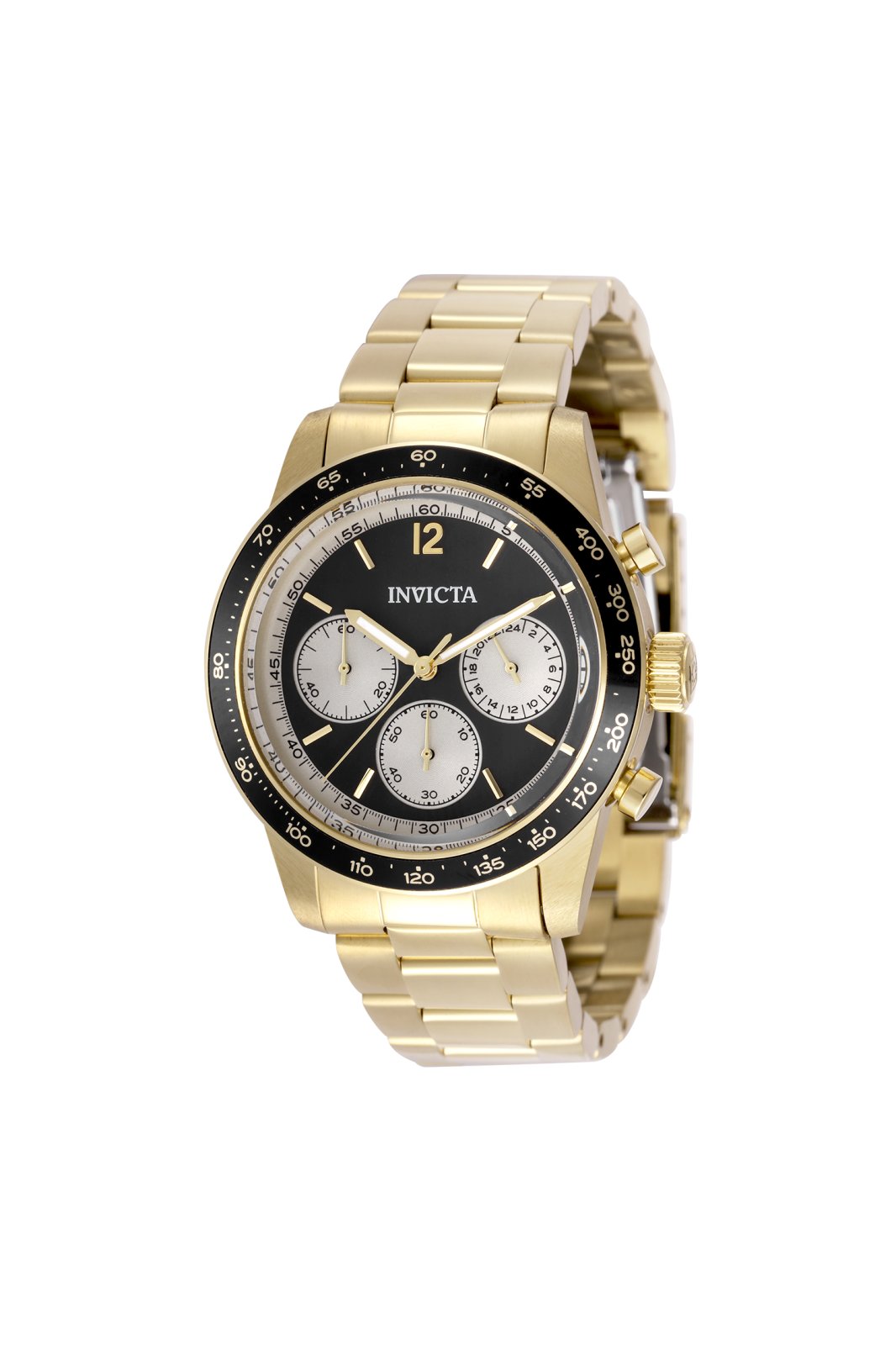 Invicta Speedway 50405 pánské hodinky - quartzový strojek - nerezová ocel s černým ciferníkem - 39 mm