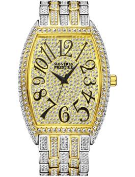 Montres Prestige Classic MPW-0174 Мъжки часовник - Кварцов механизъм - Метал с златист циферблат - 42 мм
