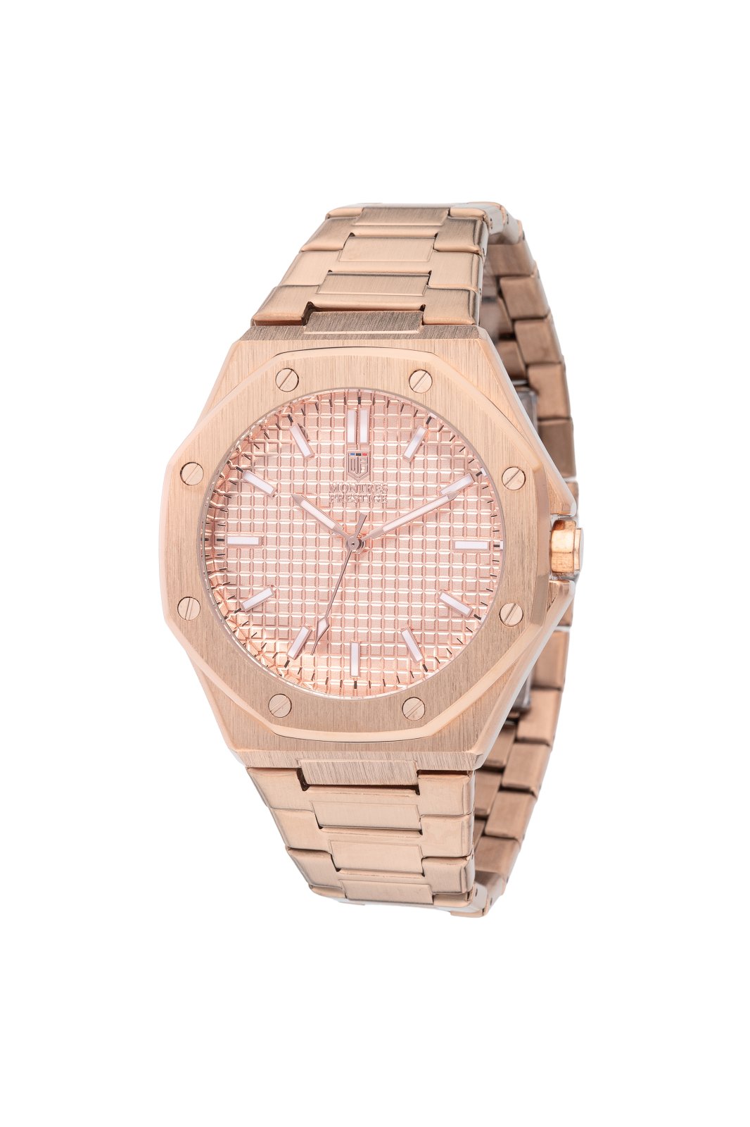Montres Prestige Classic MPW-0248 Herrklocka - Quartz-urverk - Metall med Roséguldfärgad urtavla - 44 mm