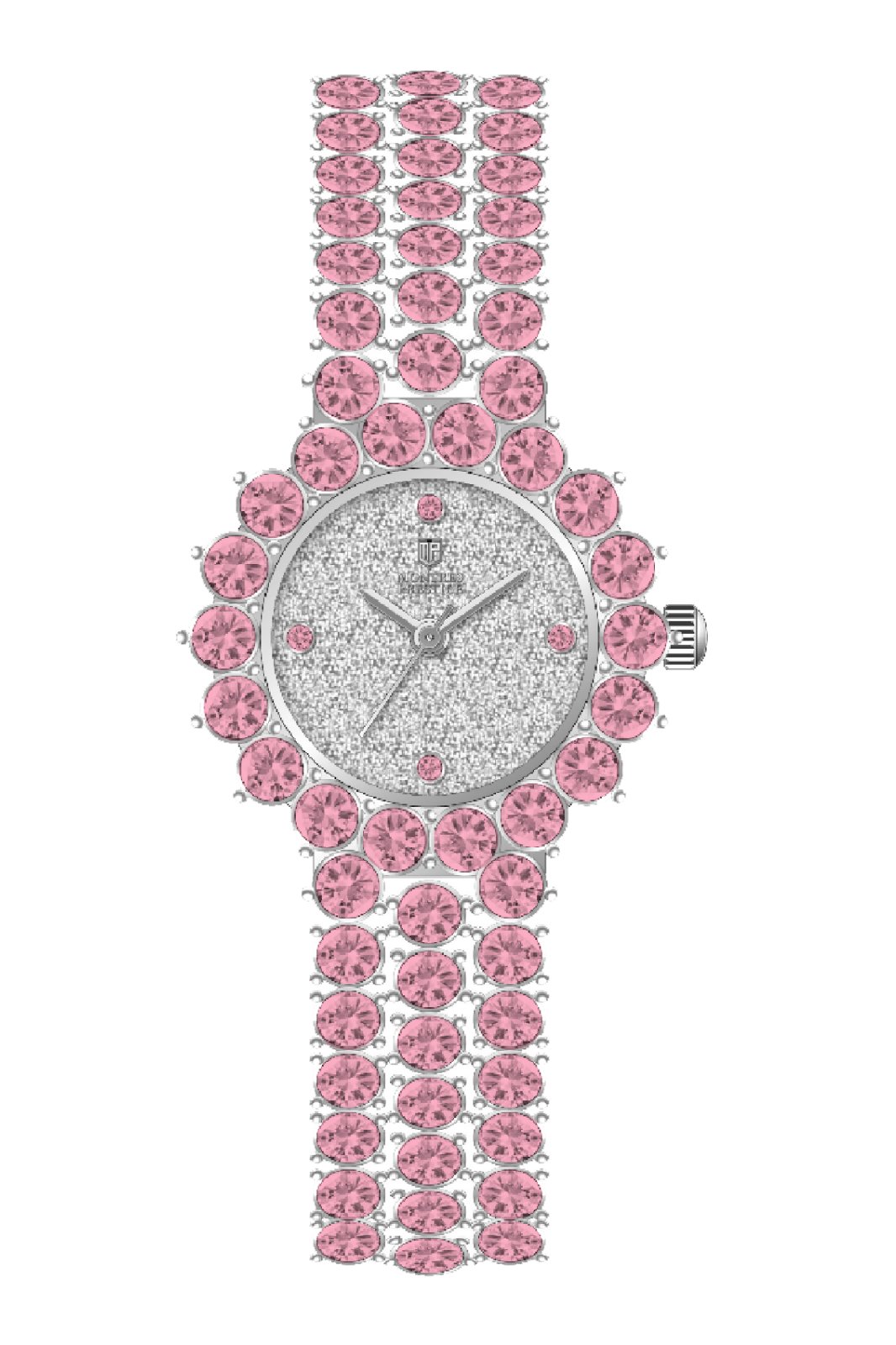 Montres Prestige Classic MPW-0394 дамски часовник - Кварцов механизъм - Метал с сребърен циферблат - 26 мм